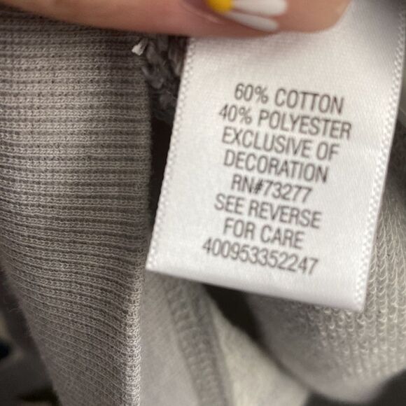 NWT- Princess Vera Wang- grey stiched sweater- Size X Large - Picture 7 of 8